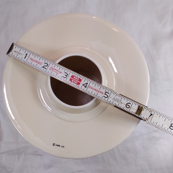 HALLMARK Large Candle Jar SHADE TOPPER Leaves Leaf Cream Ivory - Picture 9 of 12